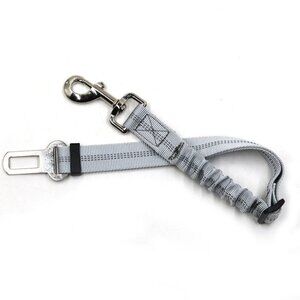 NWT Threaded Pear Car Elastic Safety Leash - Grey